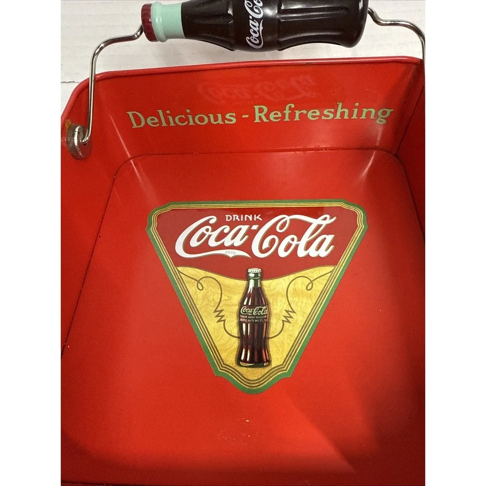 Coca-Cola Collectable Napkin Holder with Spin Bottle; unique design-6.5X6.5